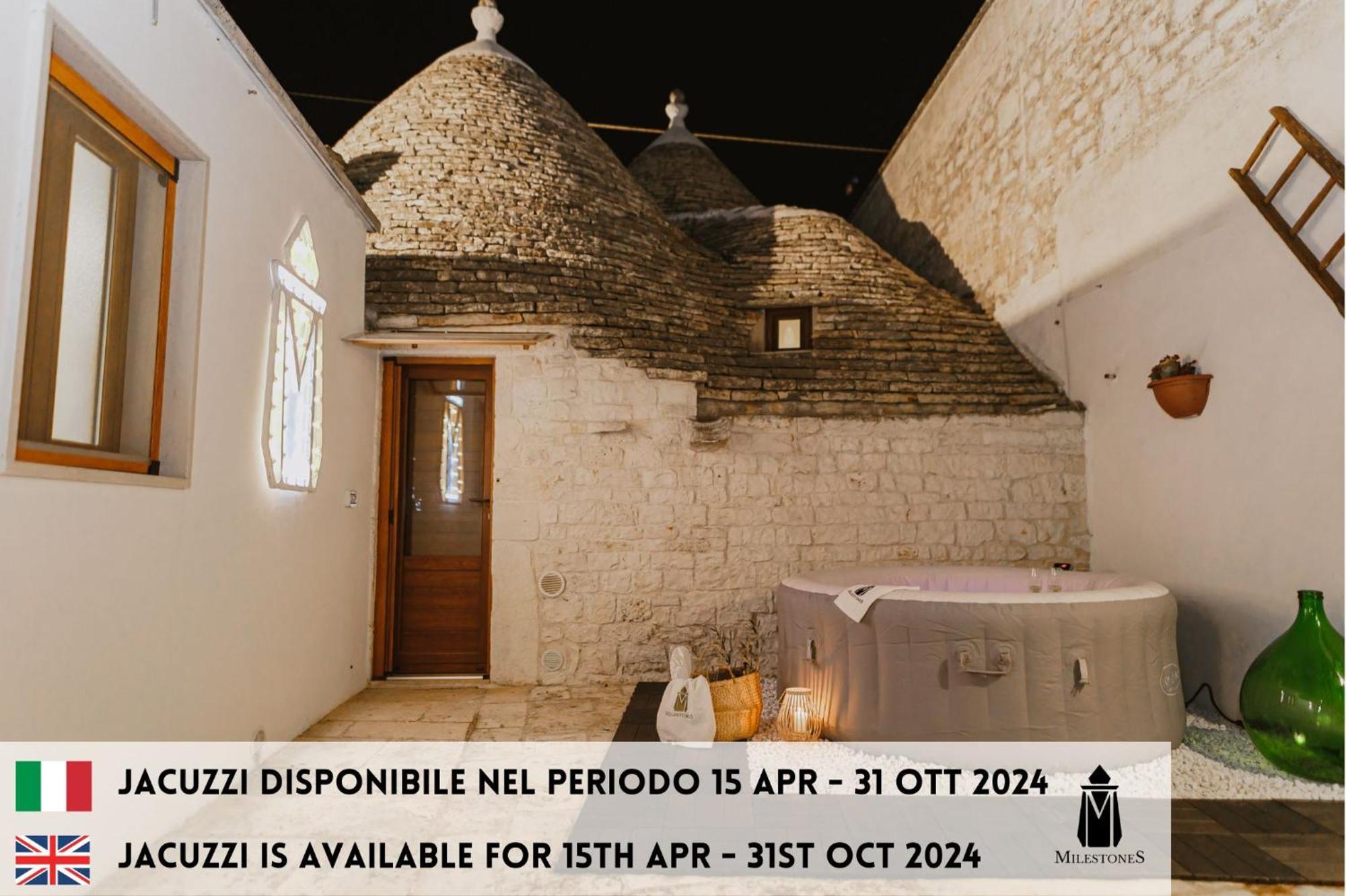 Milestones Modern Suite Trullo Jacuzzi Spa & Relax ألبيروبيللو المظهر الخارجي الصورة